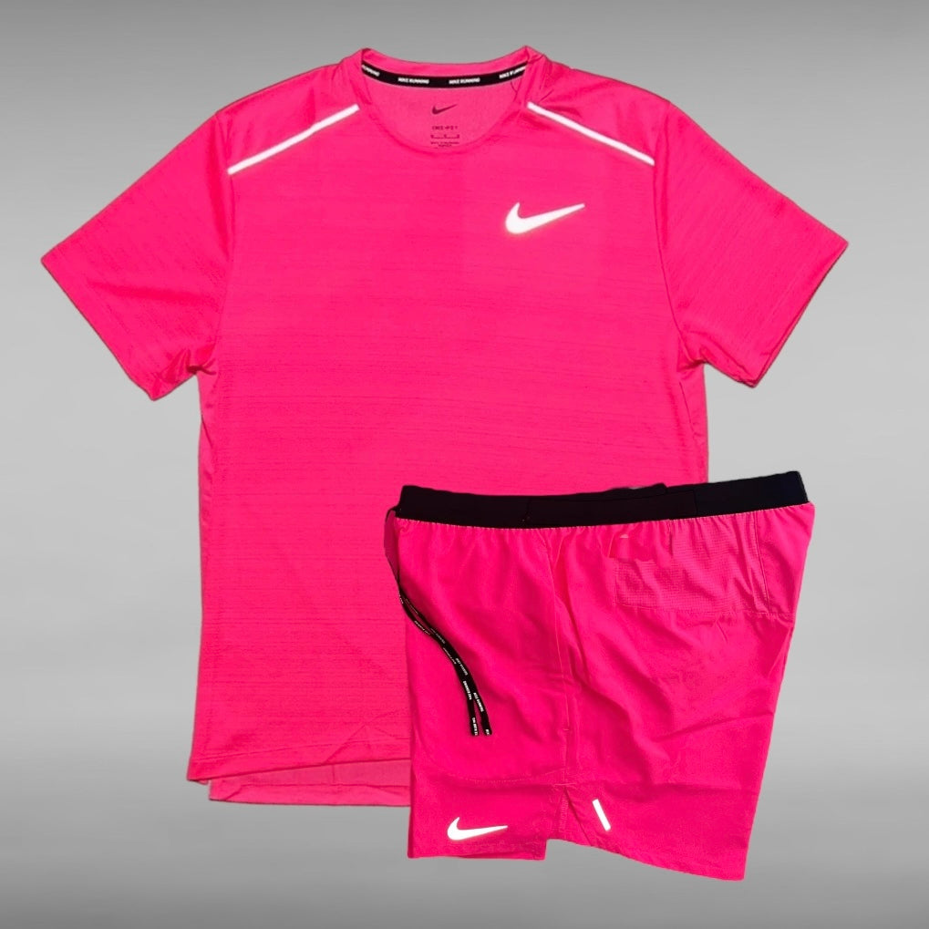 NIKE MILER MILER SET HOT PINK