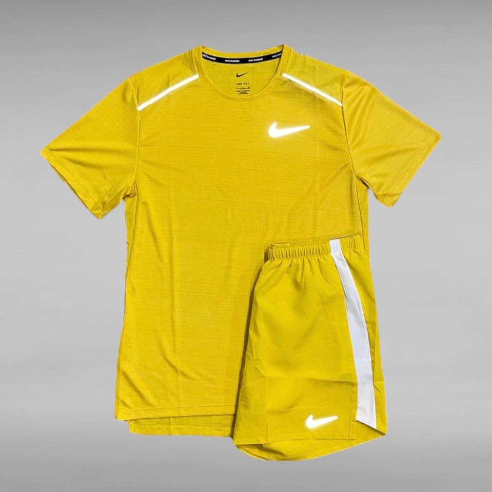 NIKE MILER REFLECTIVE SET - YELLOW